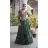 Green Designer Plus Size Navratri Chaniya Choli with Kutchi Work - 173649649
