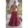 Maroon Bandhani Printed Faux Georgette Chaniya Choli - 173649650