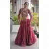 Maroon Bandhani Print Plus Size Navratri Chaniya Choli - 173649650