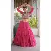 Pink Kutchi Patch Work Plus Size Navratri Chaniya Choli - 173649651