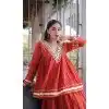 Rust Gota Patti Work Plus Size Navratri Chaniya Choli - 173759731