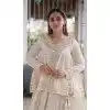 White Kora Cotton Plus Size Navratri Chaniya Choli with Zari - 173759732