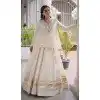White Kora Cotton Plus Size Navratri Chaniya Choli with Zari - 173759732