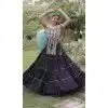 Black Plus Size Kutchi Patch Work Chaniya Choli - 173899844