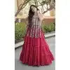 Maroon Kora Cotton Plus Size Navratri Chaniya Choli - 173899845