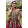 Pink Plus Size Navratri Chaniya Choli with Kutchi Work - 173899846