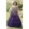 Purple Plus Size Kutchi Work Navratri Chaniya Choli - 173899848