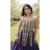 Purple Plus Size Kutchi Work Navratri Chaniya Choli - 173899848