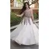 White Plus Size Navratri Chaniya Choli with Kutchi Work - 173899850