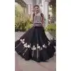 Black Gamthi Work Plus Size Navratri Chaniya Choli - 173989907