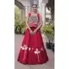Maroon Mirror Work Plus Size Navratri Chaniya Choli - 173989908