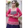 Purple Rayon Plus Size Navratri Chaniya Choli with Gamthi Work - 174141020
