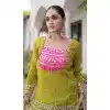 Pink Rayon Plus Size Navratri Chaniya Choli with Bandhani Print - 174141021