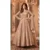 Beige Embroidered Net Plus Size Anarkali Suit - 15042220626