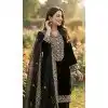 Black Fendy Silk Sequence Work Plus Size Salwar Suit - 15049220653