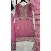 Pink Fendy Silk Embroidery Work Plus Size Salwar Suit - 15049220655