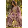 Purple Pure Fendy Silk Sequence Work Plus Size Salwar Suit - 15049220656