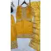 Yellow Fendy Silk Diamond Work Plus Size Salwar Suit - 15049220657