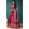 Pink Soft Jacquard Plus Size Lehenga Choli for Party Wear - 15052220667
