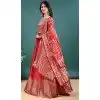 Red Party Wear Jacquard Work Plus Size Lehenga Choli - 15052220668