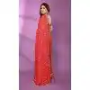 Gajari Satin Silk Plus Size Saree with Beads Work - 15053220670