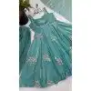 Sky Blue Pure Fendy Silk Sequence Work Plus Size Salwar Suit - 15063220722