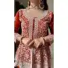 Orange Georgette Sequence Work Plus Size Palazzo Suit - 15077220762