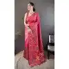 Pink Pashmina Silk Plus Size Traditional Saree with Zari Work - 15106220863