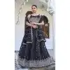 Blue Silk Plus Size Designer Lehenga Choli with Sequin Work - 15132220981