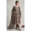 Mehendi Green Silk Embroidered Salwar Suit - 15164221192