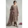 Elegant Mauve Silk Salwar Suit for Plus Size Women 15164221194