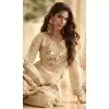 Elegant White Shimmer Palazzo Suit in Plus Size 15168221207