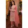 Pink Organza Salwar Suit with Sequin Work 15170221211