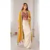 Embroidered Teal Blue Banglory Silk Suit for Women 15182221241
