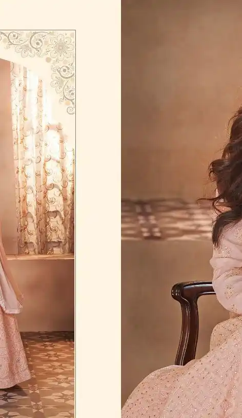 Beige Color MUlbary Silk Long Anarkali Suit | 344840754