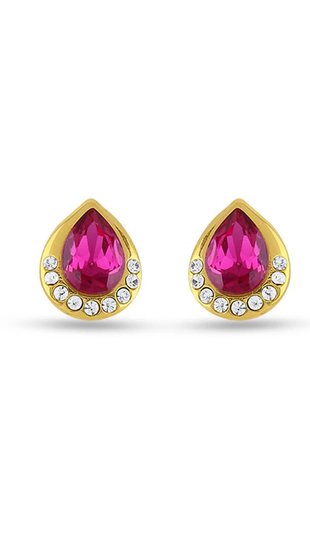 Perfect Look In Pink Color Earrings