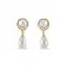 Charming Off White Color Earrings