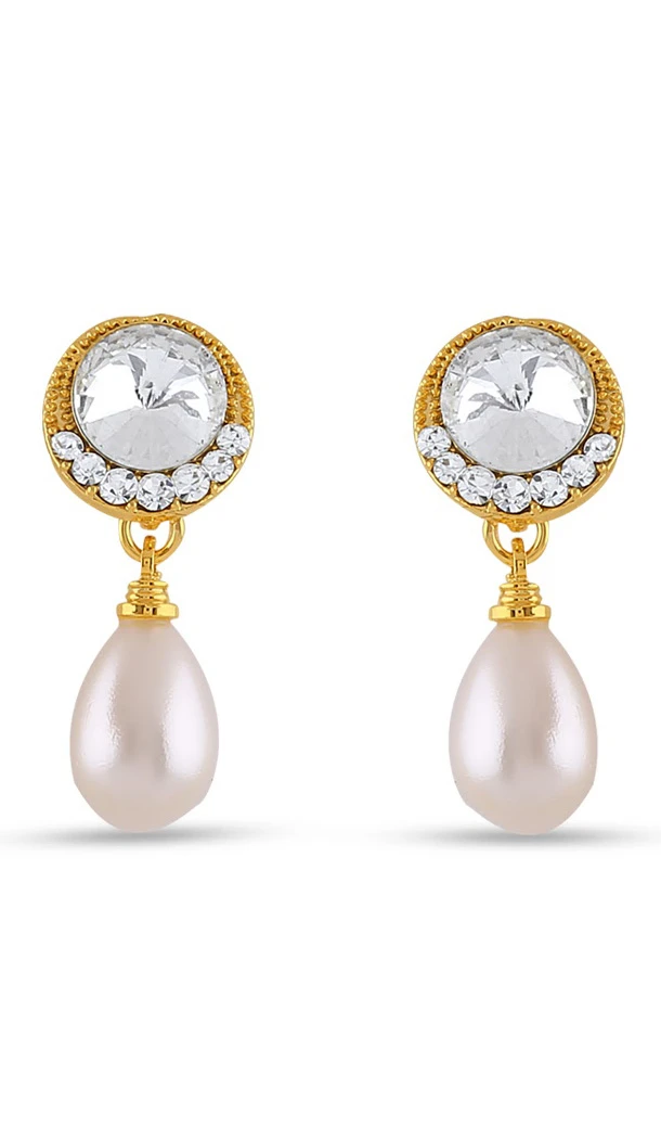 Charming Off White Color Earrings