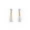 Perfect Look In Off White & Golden Yellow Color Earrings