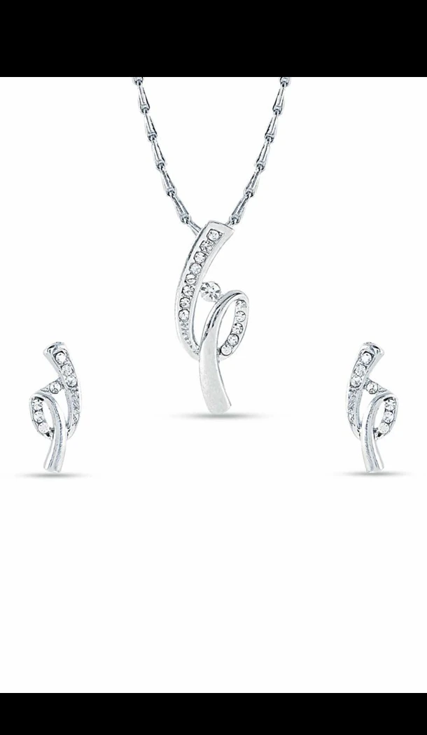New Design Silver Color Pendant Set For Women's