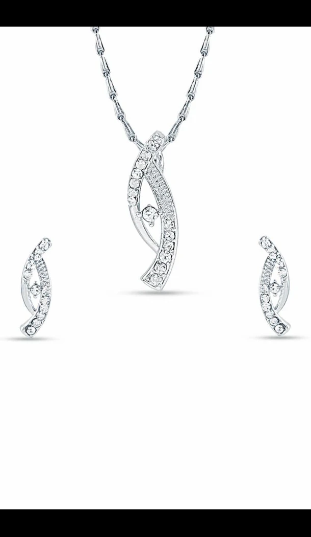 Women's Creative Pendant Set in Silver Color