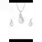 New Look Silver Color Precious Jewellery Pendant Set For Women's