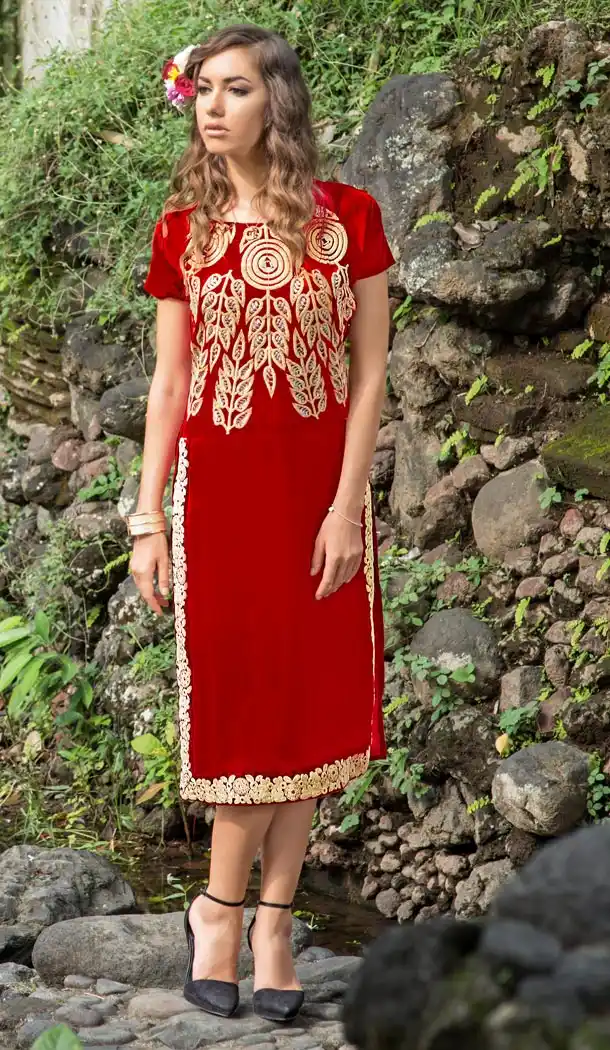 Incredible Straight Kurti in Georgette & Red Color | FH379162470
