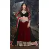Bollywood Actress Zarine Khan Black color and Net fab A Line Style Lehenga FH381762797