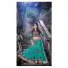 Bollywood Actress Zarine Khan Black color and Net fab A Line Style Lehenga FH381762797