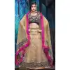 Bollywood Actress Zarine Khan Black color and Net fab A Line Style Lehenga FH381762797