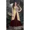Bollywood Actress Zarine Khan Black color and Net fab A Line Style Lehenga FH381762797