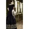 Anarkali Style Jet Black with Velvet Fabric Salwar Kameez | FH382062828