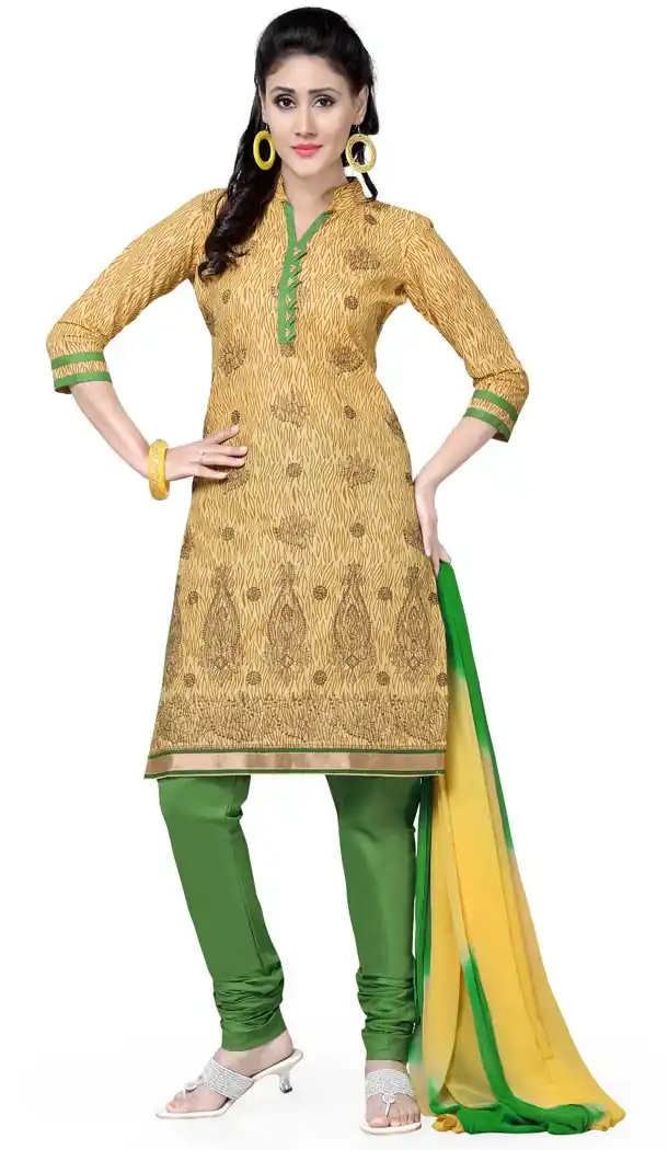 Buy Cotton Salwar Kameez : with French Beige Color | FH382762909