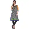 Blue and Gray Cotton Readymade Kurtis | FH383963094